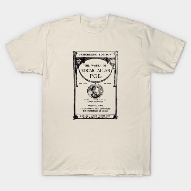 poe book cover T-Shirt by bumblethebee